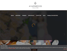 Tablet Screenshot of produccionesaxarmedios.com